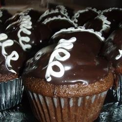 Cream Filled Chocolate Cupcakes