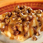 Swirled Caramel Bread Pudding Delight