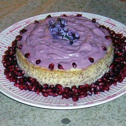 Pomegranate Topped Cheese Cake