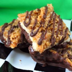 Homemade Girl Scout Samoas Bars