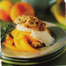 Toasted- Oat Shortcakes With Basil-scented Peaches