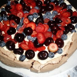 Chocolate And Berry Pavlova