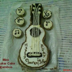 Music Lovers Birthday Mini Guitar Cake