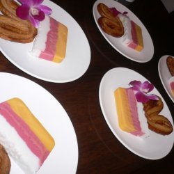 Mango Raspberry And Coconut Sorbet Terrine