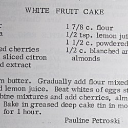 White Fruit Cake