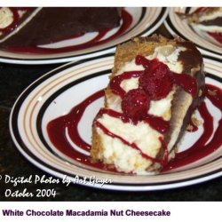 White Chocolate Macadamia Nut Cheesecake