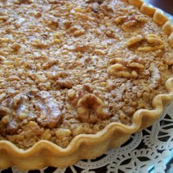 Walnut Maple Syrup Pie In English