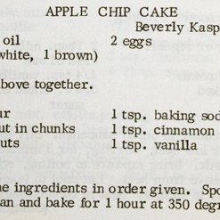 Apple Chip Cake