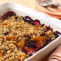 Peach And Blueberry Crisp