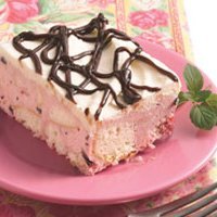 White Chocolate-cherry Chip Ice Cream Cake