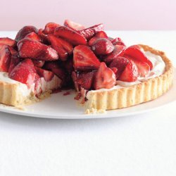 Strawberry Mascarpone Tart W Port  Glaze