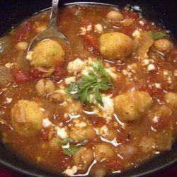 Zesty Bean Soup With Dumplings