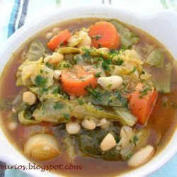 Autumn White And Green Bean Soup