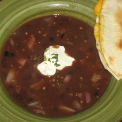 Easy Black Bean And Pepper Soup-ci