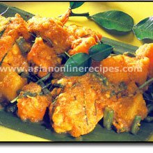 Colorful Cambodian Chicken And Pumpkin Stew