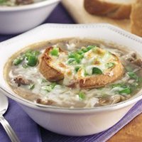 Philly Cheese Steak Onion Soup- For  2