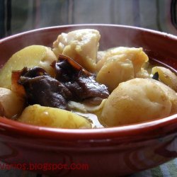 Perch Mushrooms And Potatoes Stew