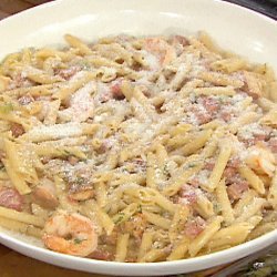 Jambalaya Pasta With Penne Chicken Shrimp And Saus...