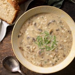 Creamy Porcini Barley Soup