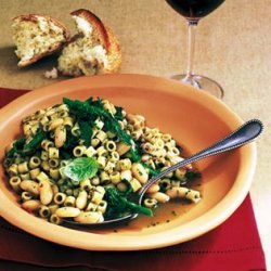 Ditalini W Pesto Beans And Broccoli Rabe