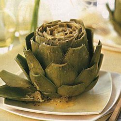 Artichokes with Romano, Cracked Pepper and Olive