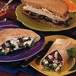 Feta, Cucumber and Spinach Pita Sandwiches