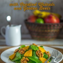 Spinach, Beet and Walnut Salad