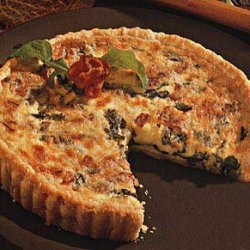 Arugula and Bacon Quiche