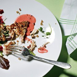 Hazelnut-Crusted Chicken with Raspberry Sauce