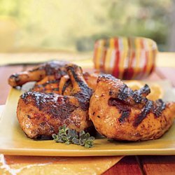 Chicken with Tangerine, Honey, and Chipotle Glaze