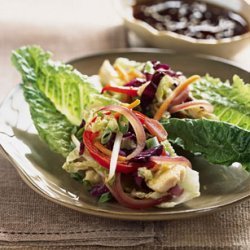 Pan-Asian Chicken and Vegetable Lettuce Wraps