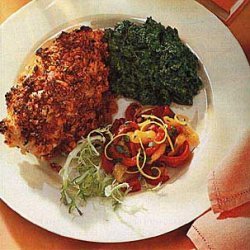 Chicken Breasts with Sun-Dried Tomato and Garlic Crust