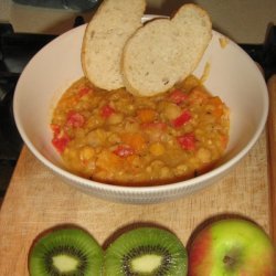 Delicious And Very Healthy Chick Pea Soup Garbanzo