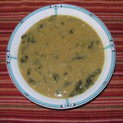 Lebanese Lentil Soup With Collard Greens