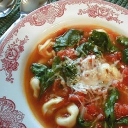 Chicken Spinach Tortellini Soup