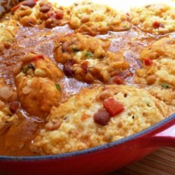 Two Bean Chili With Fresh Corn & Chive Dumplin...