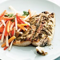 Jerk Mackerel with Papaya Salad