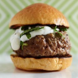 Grilled Lamb Sliders with Mint Yogurt