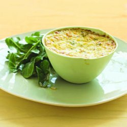 Summer Squash Goat-Cheese Custard