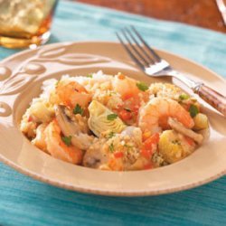 Artichoke Shrimp Bake