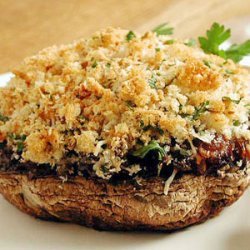 Stuffed Portobello Mushrooms with Olives and Caramelized Onions