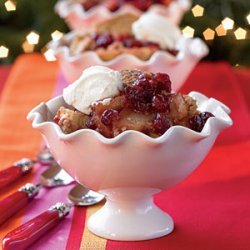 Apple-Berry Cobbler with Vanilla Bean Hard Sauce