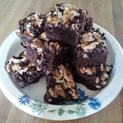 Dark Chocolate Rocky Road Brownies