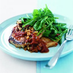 Pork Cutlets with Sage and Lemon Bread Crumbs