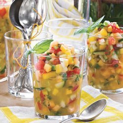 Chunky Tomato-Fruit Gazpacho