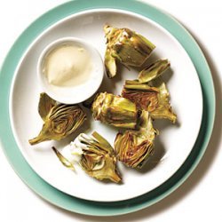 Roasted Baby Artichokes with Lemon Aioli