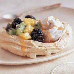 Brown Sugar Pavlovas with Fruit