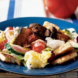 Steak Salad with Creamy Ranch Dressing