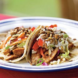 Pork Tacos with Slaw and Spicy Pepitas