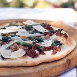 Flatbread with Pancetta and Asparagus